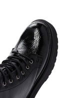 Women's Black Patent Leather Boots | Derimod Women's Black Patent Leather Boots | Derimod