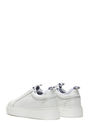 Erkek Beyaz Bağcıklı Deri Sneaker | Derimod Erkek Beyaz Bağcıklı Deri Sneaker | Derimod