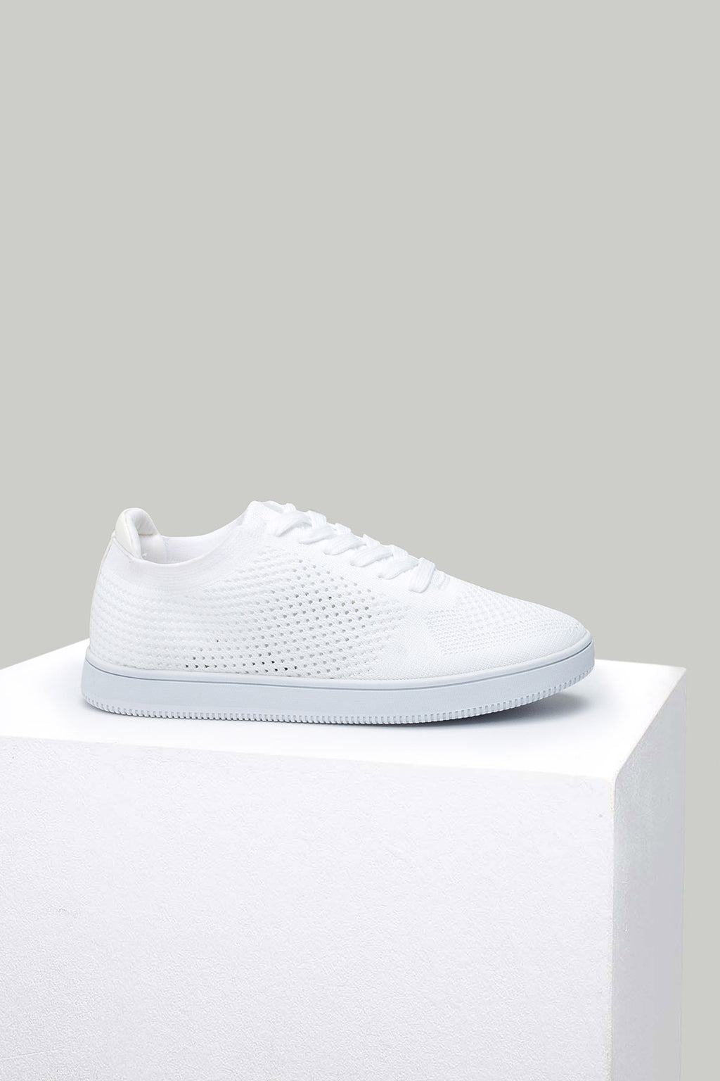 Beyaz Kumaş Kadın Sneaker