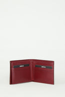 Men's Burgundy Leather Wallet | Derimod Men's Burgundy Leather Wallet | Derimod