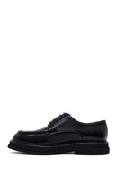 Male Black Lace-Up Thick-Soled Leather Casual Shoes | Derimod Male Black Lace-Up Thick-Soled Leather Casual Shoes | Derimod