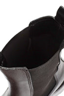 Kadın Siyah Kalın Topuklu Deri Chelsea Bot | Derimod Kadın Siyah Kalın Topuklu Deri Chelsea Bot | Derimod