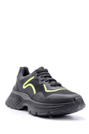 Erkek Yüksek Tabanlı Deri Sneaker | Derimod Erkek Yüksek Tabanlı Deri Sneaker | Derimod