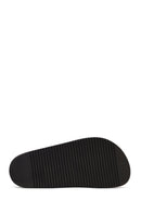 Women's Brown Double Buckle Thick Sole Suede Leather Slippers | Derimod Women's Brown Double Buckle Thick Sole Suede Leather Slippers | Derimod