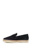 Erkek Lacivert Süet Deri Casual Loafer | Derimod Erkek Lacivert Süet Deri Casual Loafer | Derimod