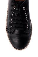 Women's Silver Detailed Wicker Based Espadrille | Derimod Women's Silver Detailed Wicker Based Espadrille | Derimod