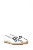 Women's Espadrille with Floral Detail | Derimod Women's Espadrille with Floral Detail | Derimod