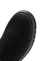 Women's Black Zippered Suede Boots | Derimod Women's Black Zippered Suede Boots | Derimod