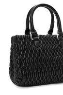 Kadın Siyah Uzun Askılı Kapitone Kol Çantası | Derimod Kadın Siyah Uzun Askılı Kapitone Kol Çantası | Derimod