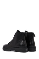 Male Black Zip Closure Leather Casual Boots | Derimod Male Black Zip Closure Leather Casual Boots | Derimod