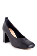 Women's Leather Thick Heeled Shoes | Derimod Women's Leather Thick Heeled Shoes | Derimod