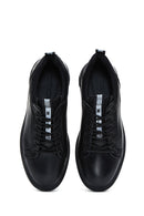 Erkek Siyah Deri Casual Sneaker | Derimod Erkek Siyah Deri Casual Sneaker | Derimod