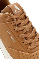 Skechers Men's Tan Uno Court Lace-Up Chunky Sole Sneaker | Derimod Skechers Men's Tan Uno Court Lace-Up Chunky Sole Sneaker | Derimod