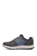 Skechers Men's Navy Blue Escape Plan Lace-Up Sneakers | Derimod Skechers Men's Navy Blue Escape Plan Lace-Up Sneakers | Derimod