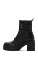 Women's Black Thick Heeled Boots | Derimod Women's Black Thick Heeled Boots | Derimod