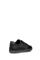 Geox Men's Black Elver Zipper Detailed Lace-Up Leather Casual Shoes | Derimod Geox Men's Black Elver Zipper Detailed Lace-Up Leather Casual Shoes | Derimod