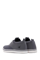 Derimod Zero Men's Gray Lace-Up Sneaker | Derimod Derimod Zero Men's Gray Lace-Up Sneaker | Derimod