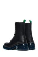 Women's Black Leather Heeled Boots | Derimod Women's Black Leather Heeled Boots | Derimod