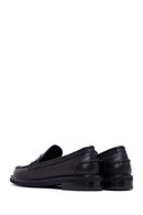 Woman Black Leather Masculine Loafer | Derimod Woman Black Leather Masculine Loafer | Derimod