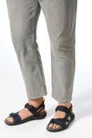 Geox Men's Navy Blue U Terreno + Grip B Te + Nbk Sy Double Strap Fabric Sandals | Derimod Geox Men's Navy Blue U Terreno + Grip B Te + Nbk Sy Double Strap Fabric Sandals | Derimod