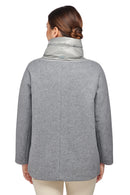 Geox Women's Gray Diamanta Coat | Derimod Geox Women's Gray Diamanta Coat | Derimod