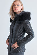 Blanch Kadın Deri Ceket | Derimod Blanch Kadın Deri Ceket | Derimod