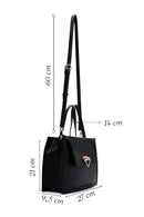 Kadın Siyah Uzun Askılı Kol Çantası | Derimod Kadın Siyah Uzun Askılı Kol Çantası | Derimod