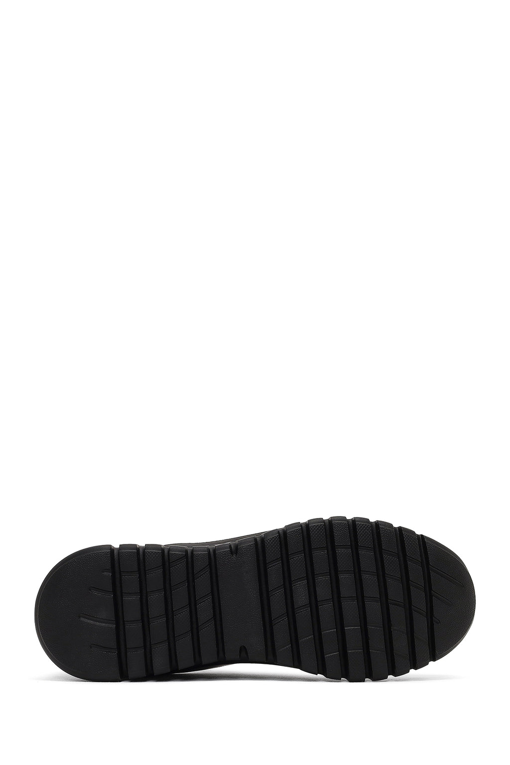 Kadın Siyah Bağcıklı Deri Sneaker