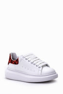 Kadın Leopar Detaylı Sneaker | Derimod Kadın Leopar Detaylı Sneaker | Derimod