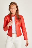 Nina Kadın Deri Ceket | Derimod Nina Kadın Deri Ceket | Derimod