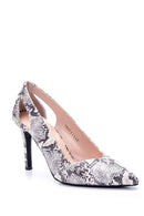 Kadın Yılan Derisi Desenli Stiletto | Derimod Kadın Yılan Derisi Desenli Stiletto | Derimod