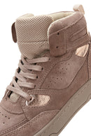 Kadın Vizon Süet Deri Bilekli Sneaker | Derimod Kadın Vizon Süet Deri Bilekli Sneaker | Derimod