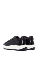 Erkek Siyah Bağcıklı Deri Sneaker | Derimod Erkek Siyah Bağcıklı Deri Sneaker | Derimod