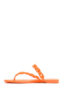Women's Orange Jelly Flip Flops | Derimod Women's Orange Jelly Flip Flops | Derimod