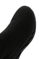 Women's Black Thick Sole High Top Sneaker | Derimod Women's Black Thick Sole High Top Sneaker | Derimod