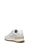 Geox Women's White Desya Lace-Up Leather Sneaker | Derimod Geox Women's White Desya Lace-Up Leather Sneaker | Derimod