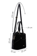 Kadın Siyah Süet Kol Çantası | Derimod Kadın Siyah Süet Kol Çantası | Derimod