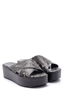Women's High Soled Slippers | Derimod Women's High Soled Slippers | Derimod