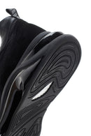 Men's Black Lace-up Thick-Sole Leather Sneaker | Derimod Men's Black Lace-up Thick-Sole Leather Sneaker | Derimod