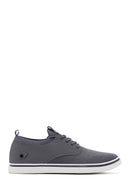 Derimod Zero Men's Gray Lace-Up Sneaker | Derimod Derimod Zero Men's Gray Lace-Up Sneaker | Derimod