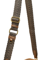 Woman Tan Long-Strap Suede Crossbody Bag | Derimod Woman Tan Long-Strap Suede Crossbody Bag | Derimod