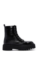 Women's Black Patent Leather Boots | Derimod Women's Black Patent Leather Boots | Derimod