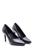 Kadın Şeffaf Detaylı Deri Stiletto | Derimod Kadın Şeffaf Detaylı Deri Stiletto | Derimod