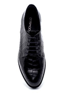 Women's Leather Crocodile Patterned Shoes | Derimod Women's Leather Crocodile Patterned Shoes | Derimod