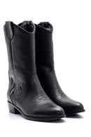 Women's Leather Cowboy Boots | Derimod Women's Leather Cowboy Boots | Derimod
