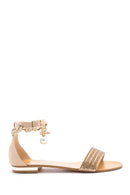 Women's Leather Accessory Detailed Sandals | Derimod Women's Leather Accessory Detailed Sandals | Derimod