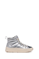 Geox Kız Çocuk Gri Laquinny Bağcıklı Kumaş Bilekli Sneaker | Derimod Geox Kız Çocuk Gri Laquinny Bağcıklı Kumaş Bilekli Sneaker | Derimod