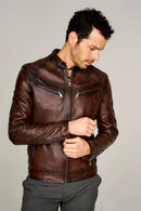 Curry Erkek Deri Ceket | Derimod Curry Erkek Deri Ceket | Derimod