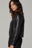 Kylie - X Kadın Deri Ceket | Derimod Kylie - X Kadın Deri Ceket | Derimod