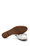 Women's Leather Bow Detailed Ballerinas | Derimod Women's Leather Bow Detailed Ballerinas | Derimod